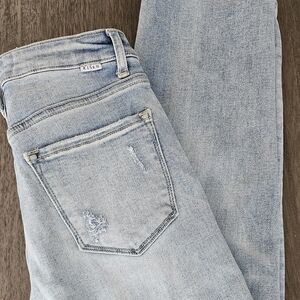 Risen Women's Light Blue Straight Leg Jeans